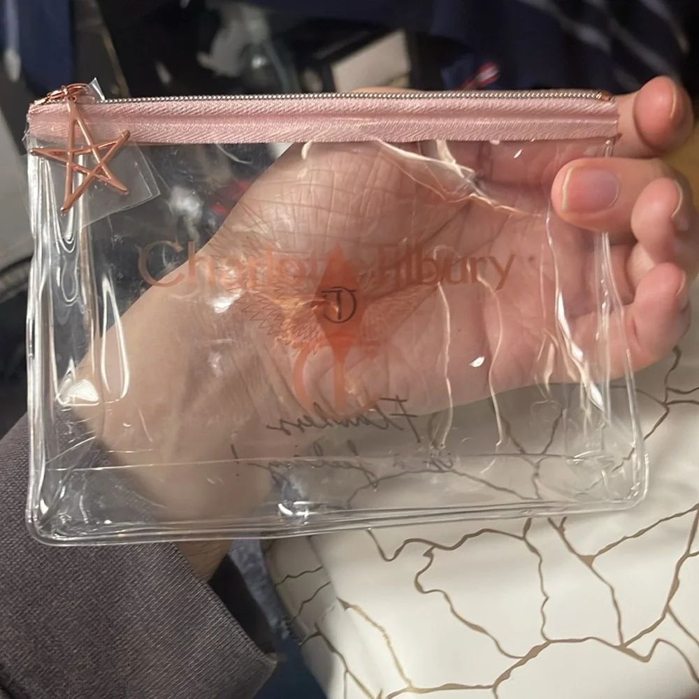 YSL Beauté White and Gold Makeup Bag - Picture 6 of 7